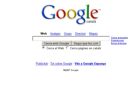 Google CAT, el dominio de Catalunya